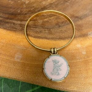 Y2K Juicy Couture Single Bangle Bracelet Scottie Dog Charm